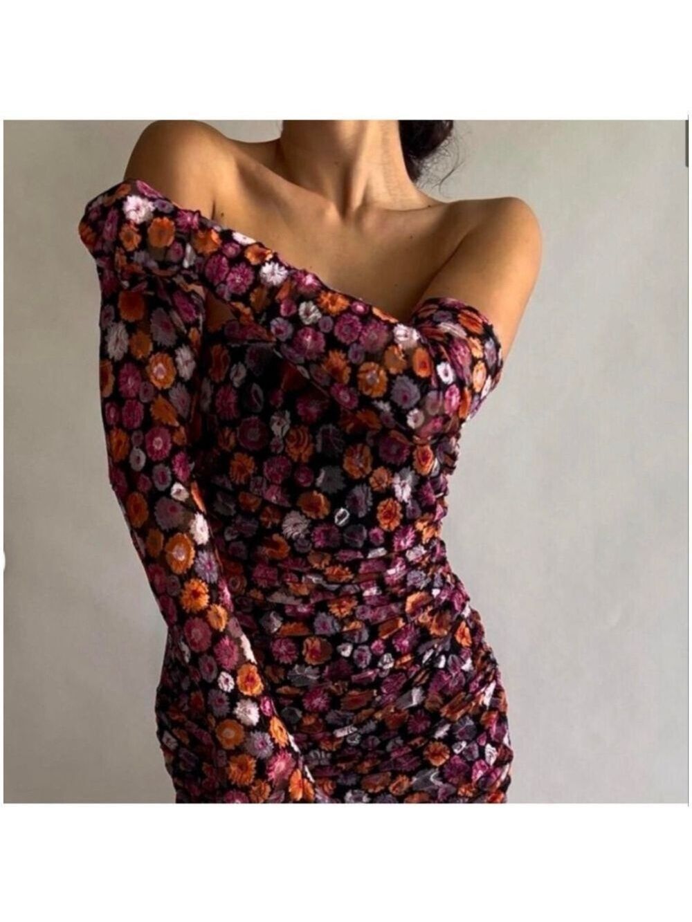 Women's Miscreants Strapless Floral Mini Size 6